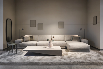 DERK - Fabric sofa with removable cover with chaise longue by Piet Boon - view 3